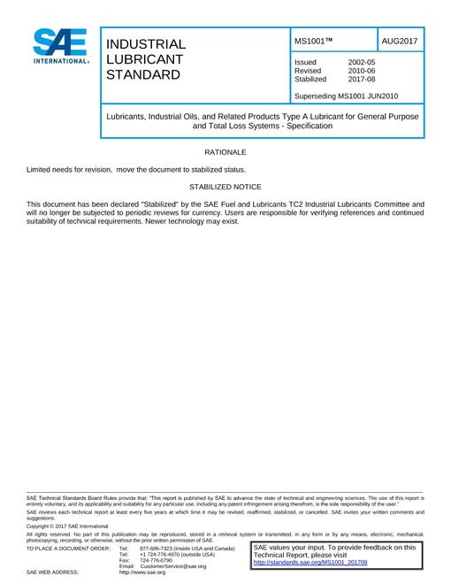 SAE MS1001_201708 pdf