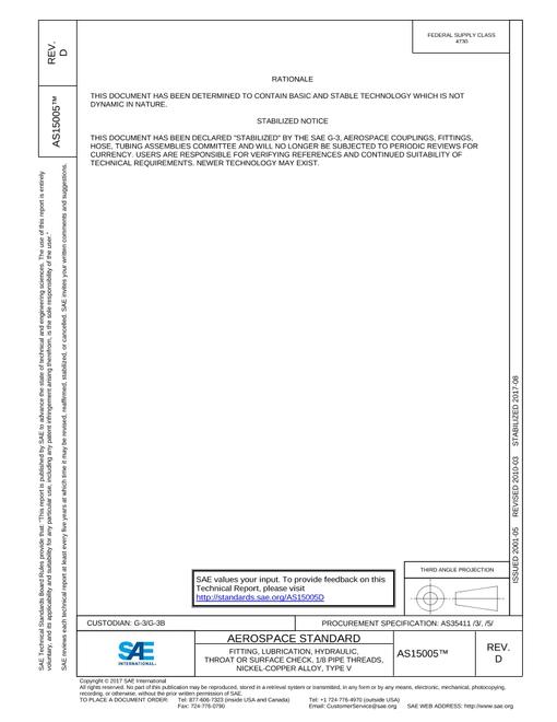 SAE AS15005D pdf