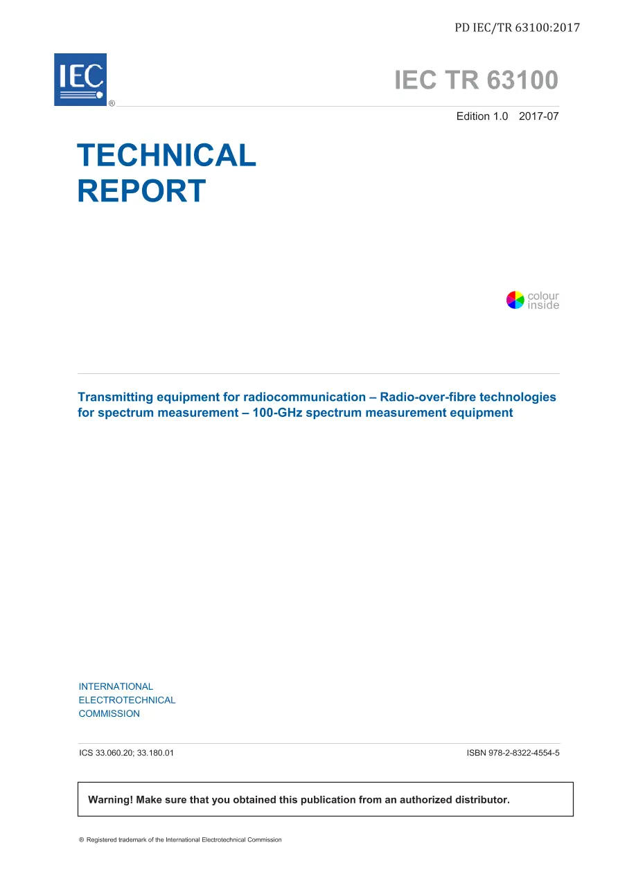 BS PD IEC/TR 63100:2017 BS PD IEC/TR 63100:2017 pdf