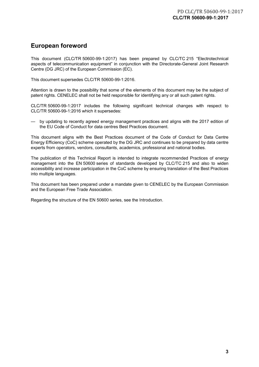 BS PD CLC/TR 50600-99-1:2017 BS PD CLC/TR 50600-99-1:2017 pdf