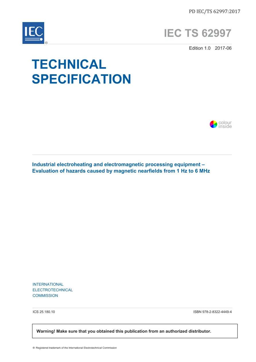 BS PD IEC/TS 62997:2017 BS PD IEC/TS 62997:2017 pdf