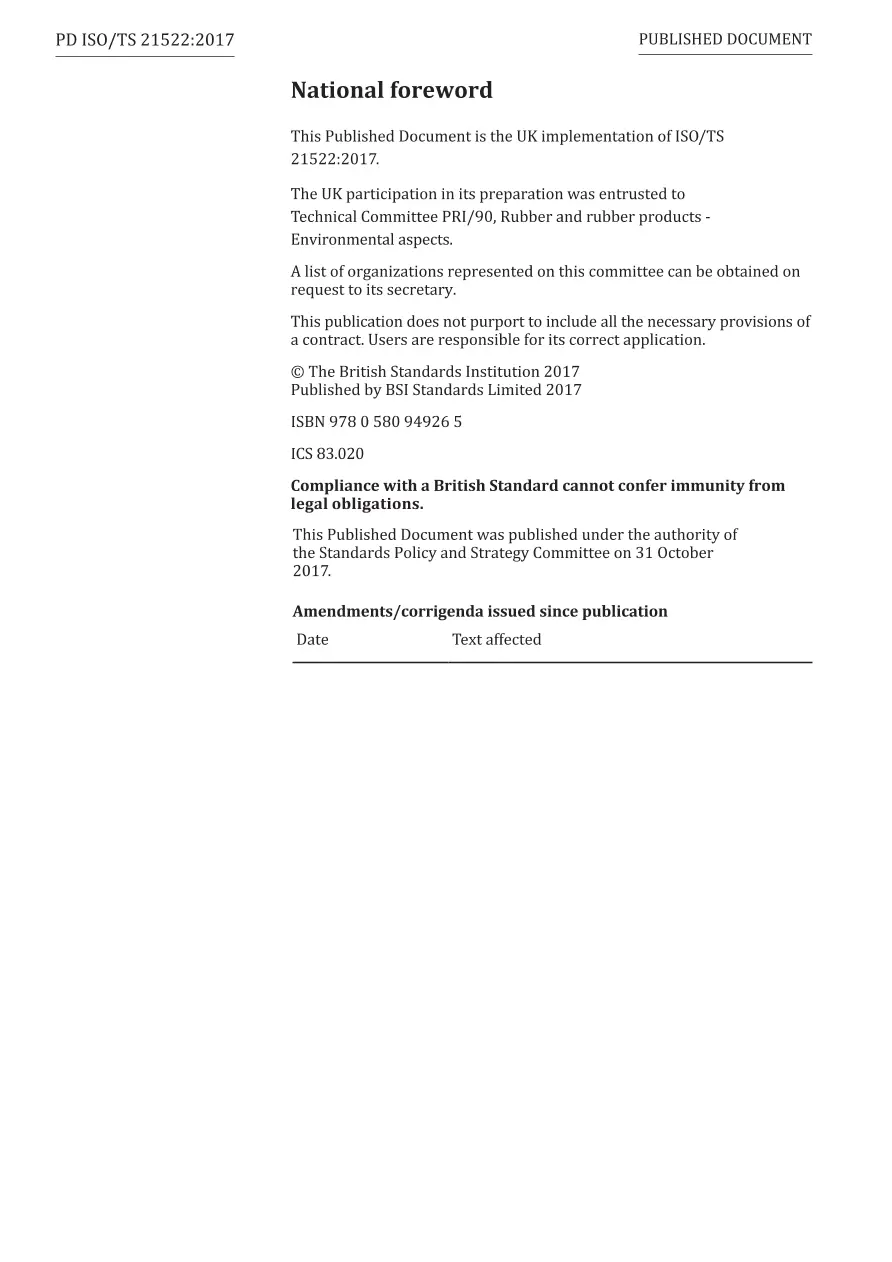 BS PD ISO/TS 21522:2017 BS PD ISO/TS 21522:2017 pdf