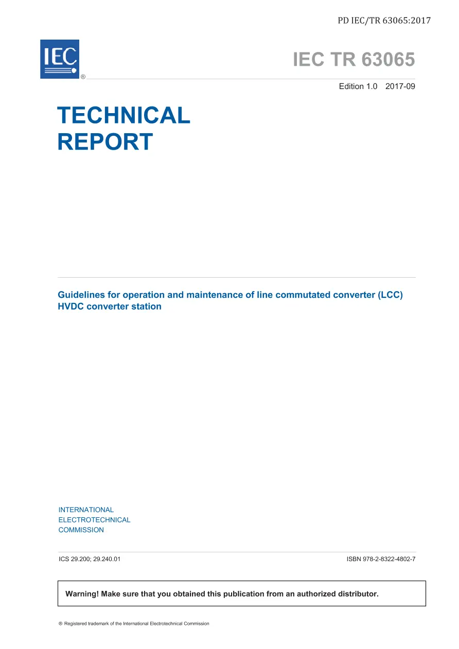 BS PD IEC/TR 63065:2017 BS PD IEC/TR 63065:2017 pdf