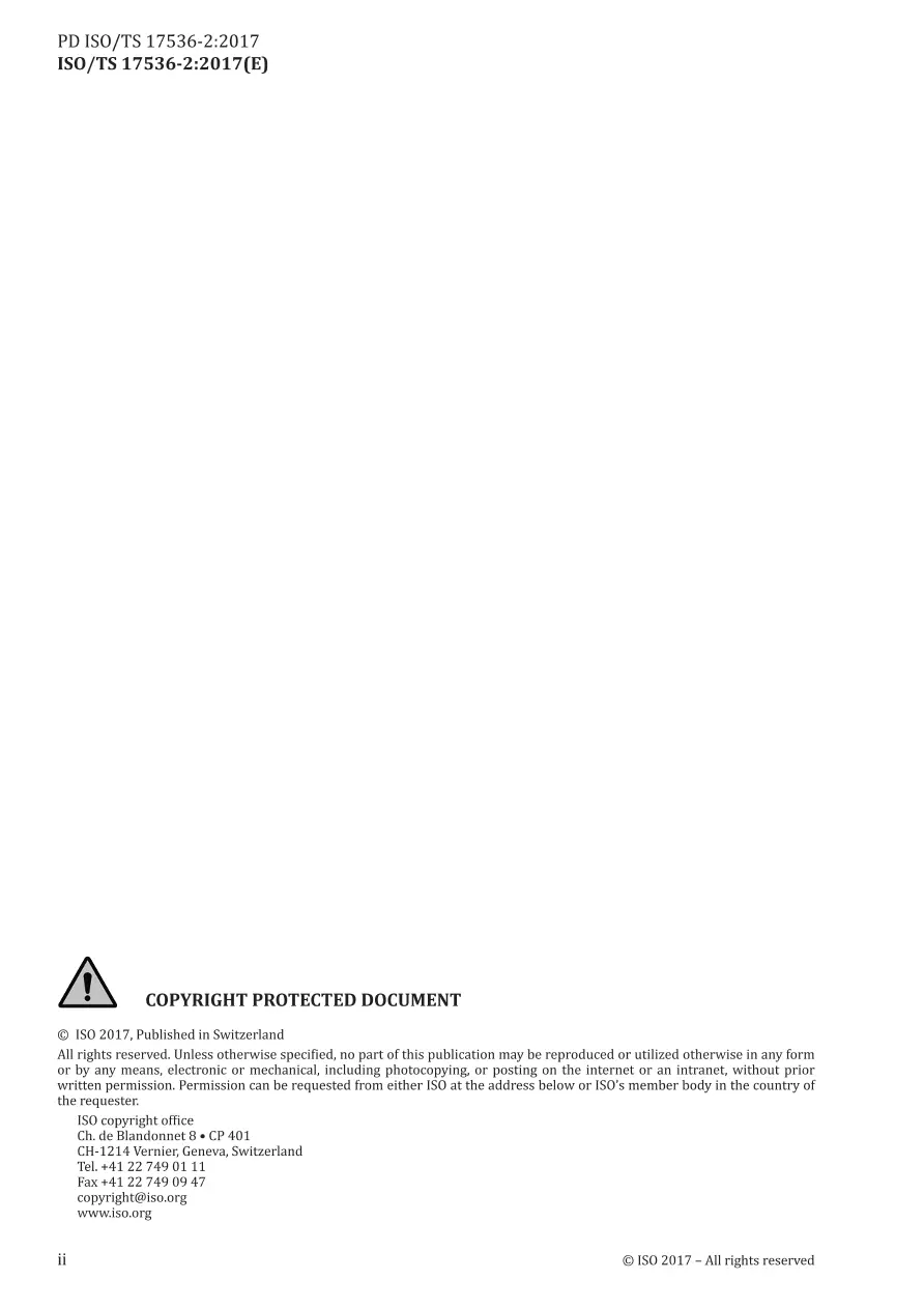 BS PD ISO/TS 17536-2:2017 pdf
