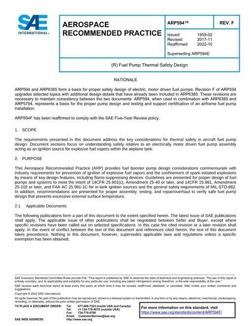 SAE ARP594F pdf