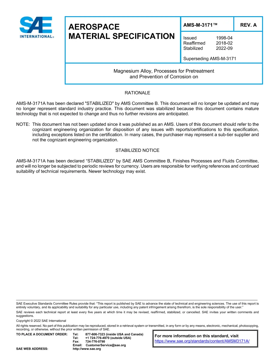 SAE AMSM3171A SAE AMSM3171A pdf