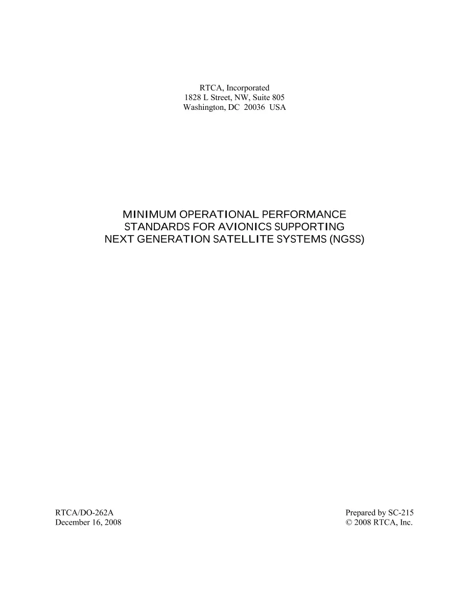 RTCA DO-262A RTCA DO-262A pdf