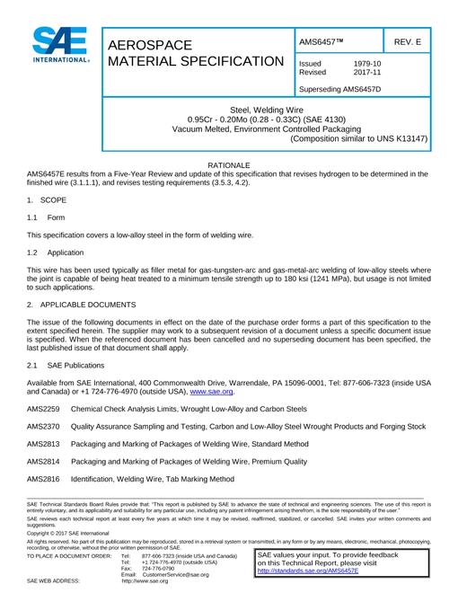 SAE AMS6457E SAE AMS6457E pdf