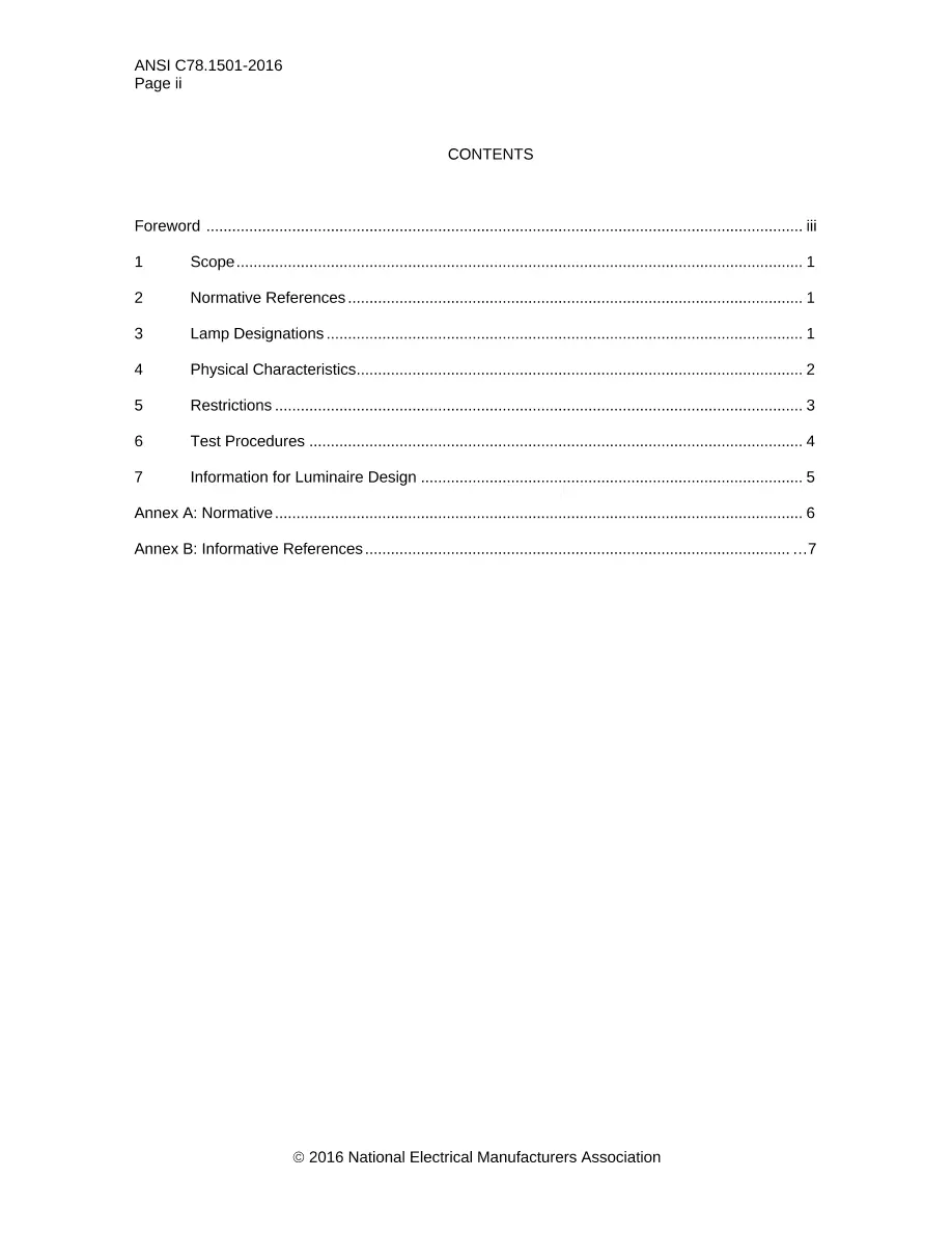 ANSI C78.1501-2016 ANSI C78.1501-2016 pdf