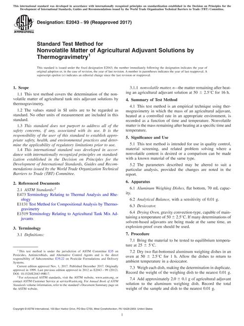 ASTM E2043-99(2017) pdf