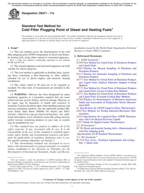 ASTM D6371-17a ASTM D6371-17a pdf