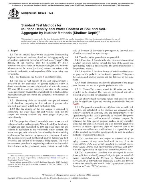 ASTM D6938-17a ASTM D6938-17a pdf