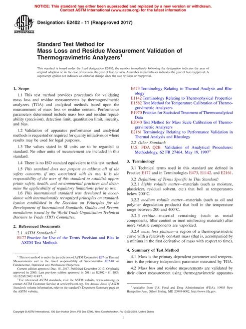 ASTM E2402-11(2017) pdf