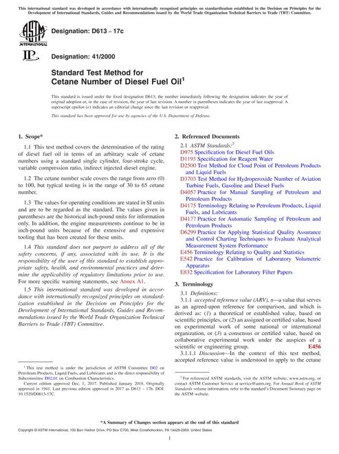 ASTM D613-17c ASTM D613-17c pdf