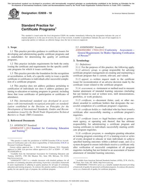 ASTM E2659-18 pdf