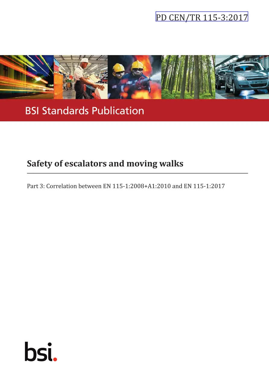 BS PD CEN/TR 115-3:2017 pdf