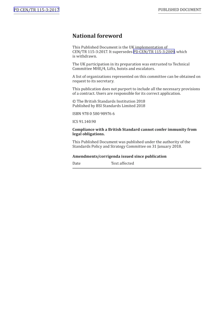 BS PD CEN/TR 115-3:2017 pdf