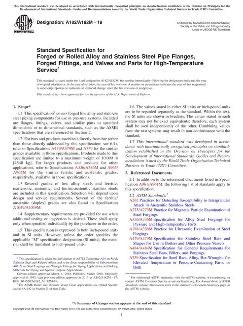 ASTM A182/A182M-18 ASTM A182/A182M-18 pdf