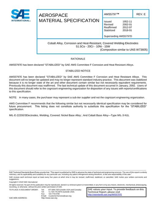 SAE AMS5797E SAE AMS5797E pdf