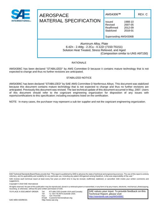 SAE AMS4306C SAE AMS4306C pdf