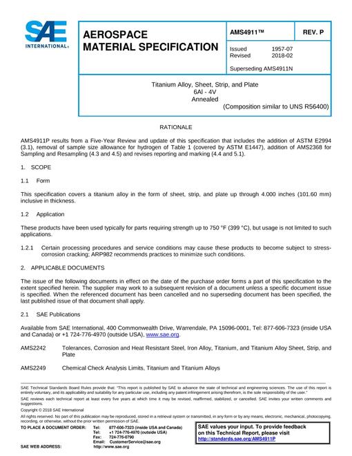 SAE AMS4911P SAE AMS4911P pdf