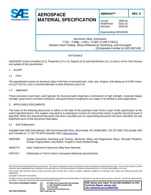 SAE AMS4343E SAE AMS4343E pdf