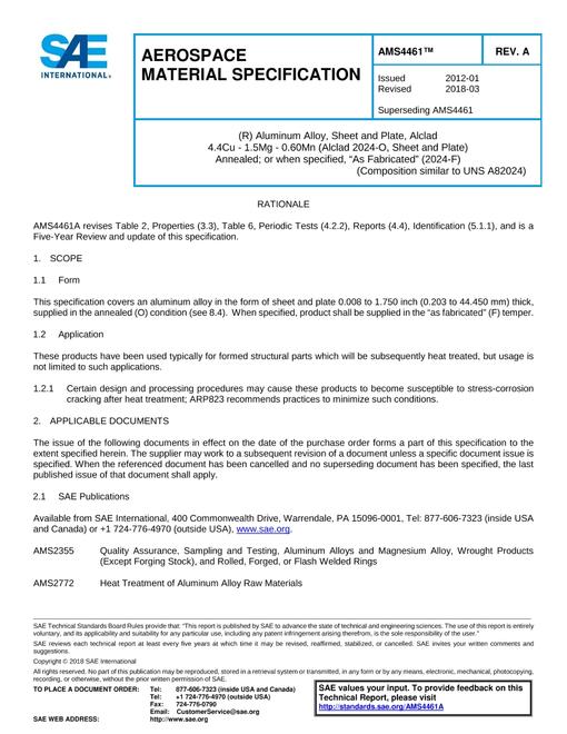 SAE AMS4461A SAE AMS4461A pdf