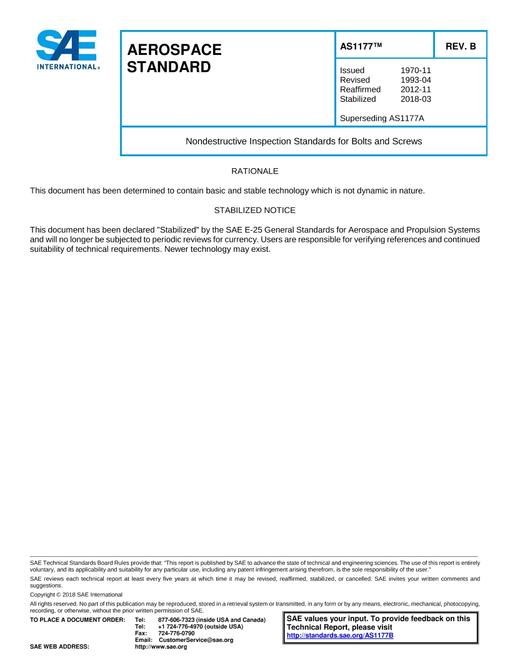 SAE AS1177B SAE AS1177B pdf