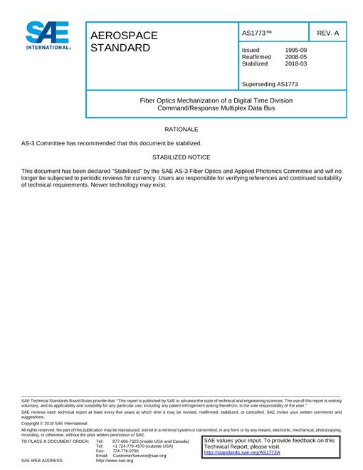 SAE AS1773A SAE AS1773A pdf