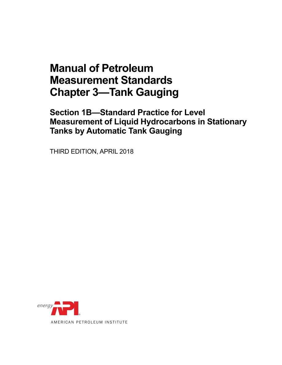 API MPMS Chapter 3.1B API MPMS Chapter 3.1B pdf