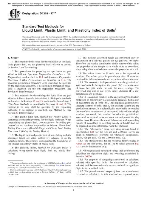 ASTM D4318-17e1 ASTM D4318-17e1 pdf