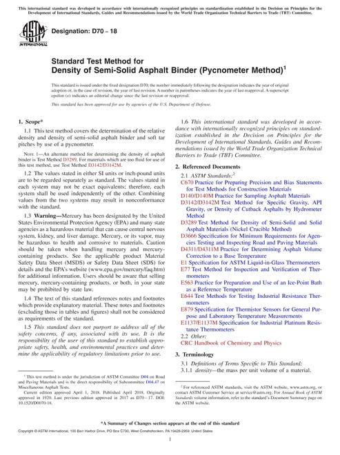 ASTM D70-18 ASTM D70-18 pdf
