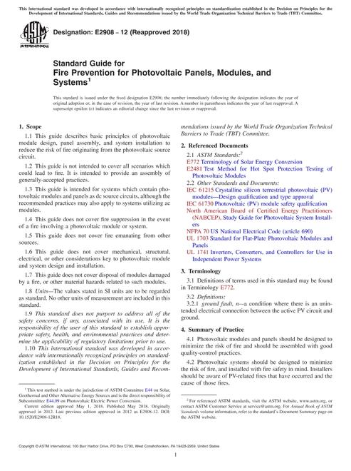ASTM E2908-12(2018) pdf