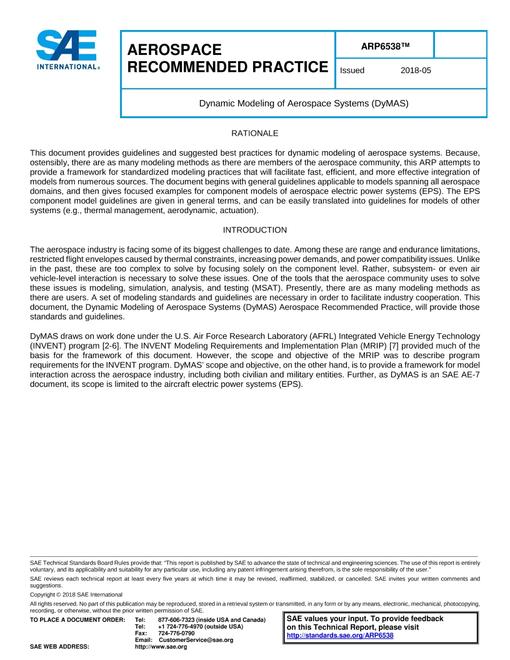 SAE ARP6538 SAE ARP6538 pdf