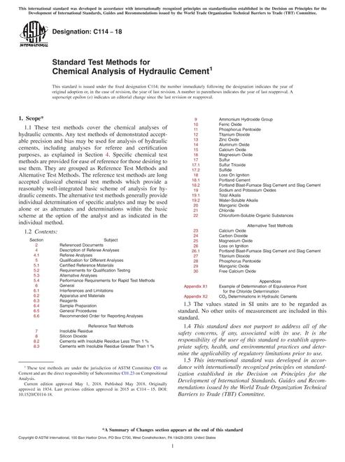ASTM C114-18 ASTM C114-18 pdf