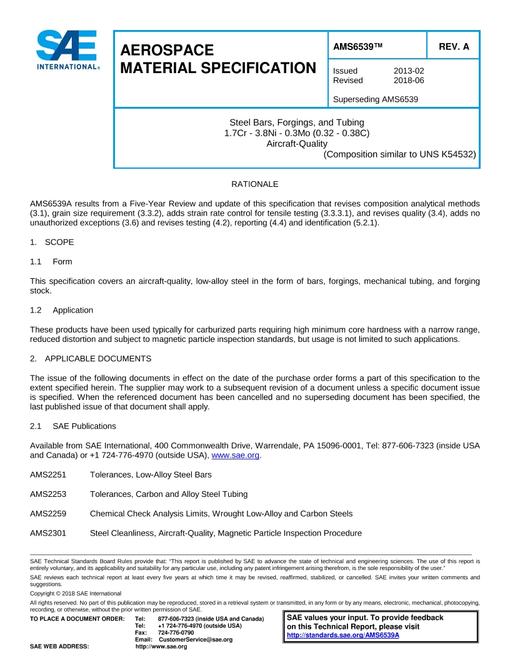 SAE AMS6539A SAE AMS6539A pdf