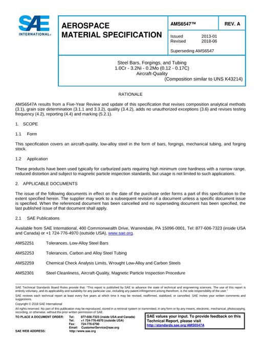 SAE AMS6547A SAE AMS6547A pdf