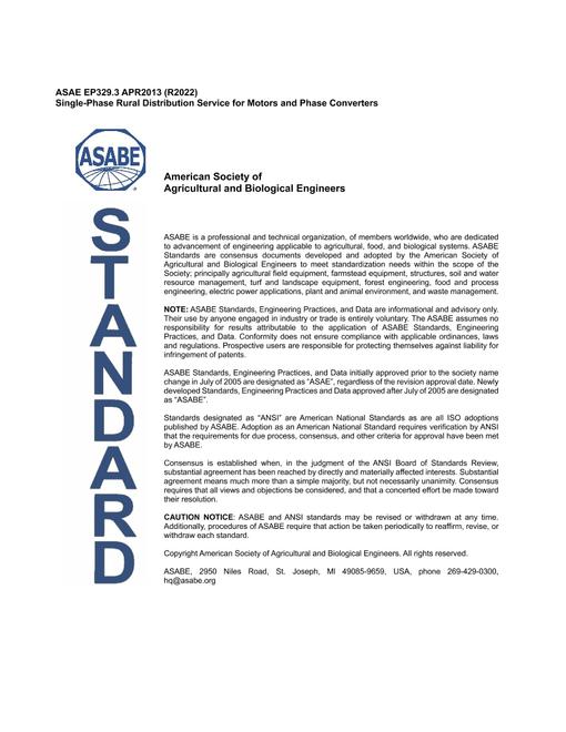 ASAE/ASABE EP329.3 (R2022) ASAE/ASABE EP329.3 (R2022) pdf