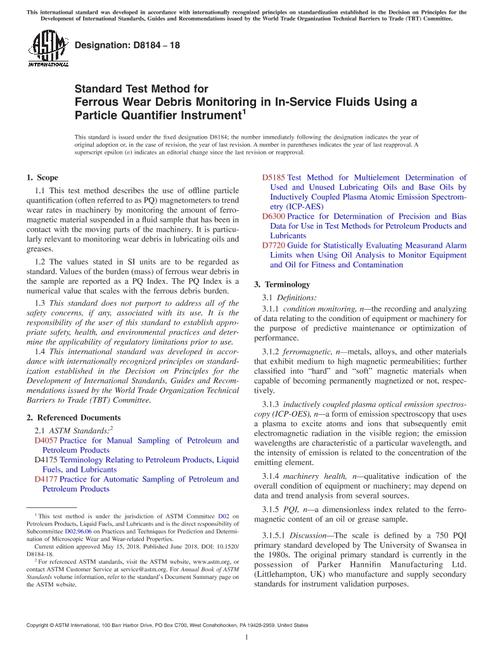 ASTM D8184-18 ASTM D8184-18 pdf