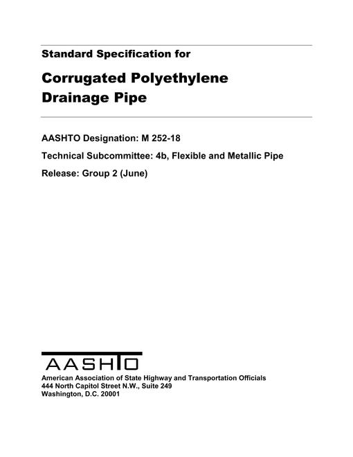 AASHTO M 252-18 AASHTO M 252-18 pdf