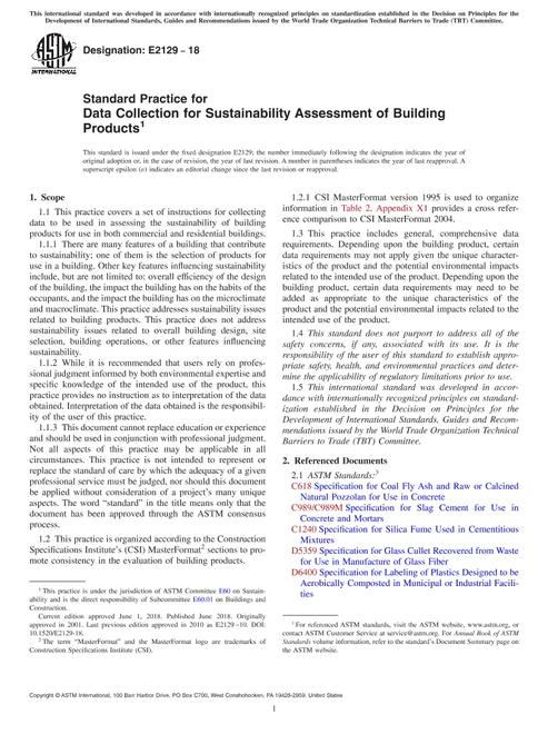 ASTM E2129-18 pdf
