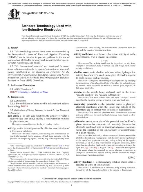 ASTM D4127-18a ASTM D4127-18a pdf