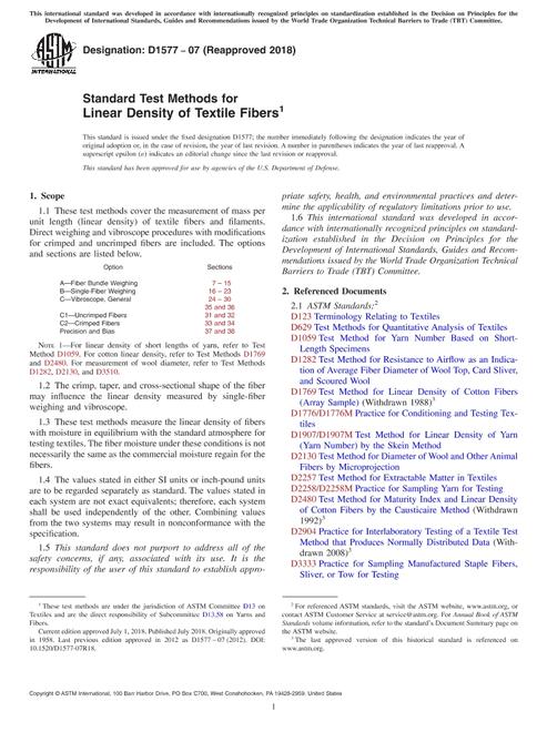 ASTM D1577-07(2018) pdf