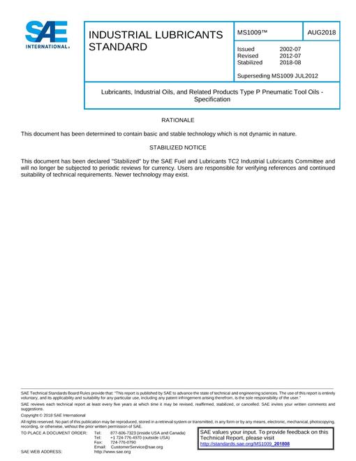 SAE MS1009_201808 pdf