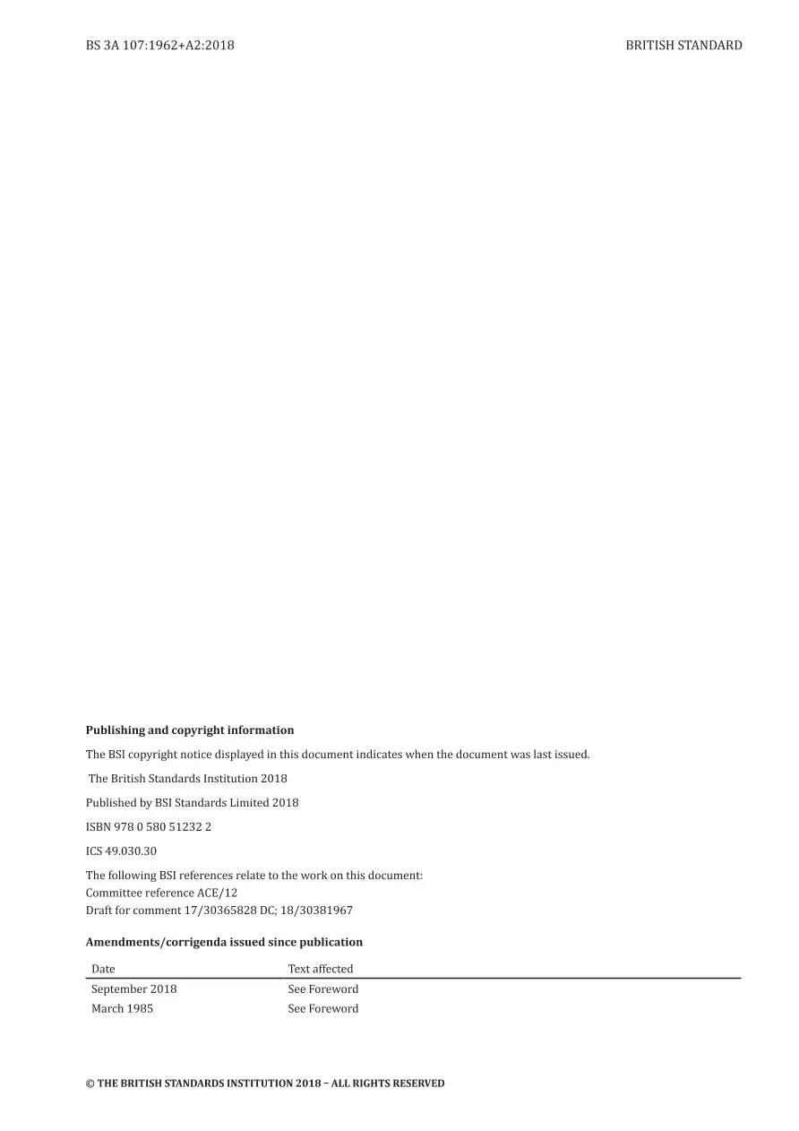 BS 3A 107:1962+A2:2018 pdf