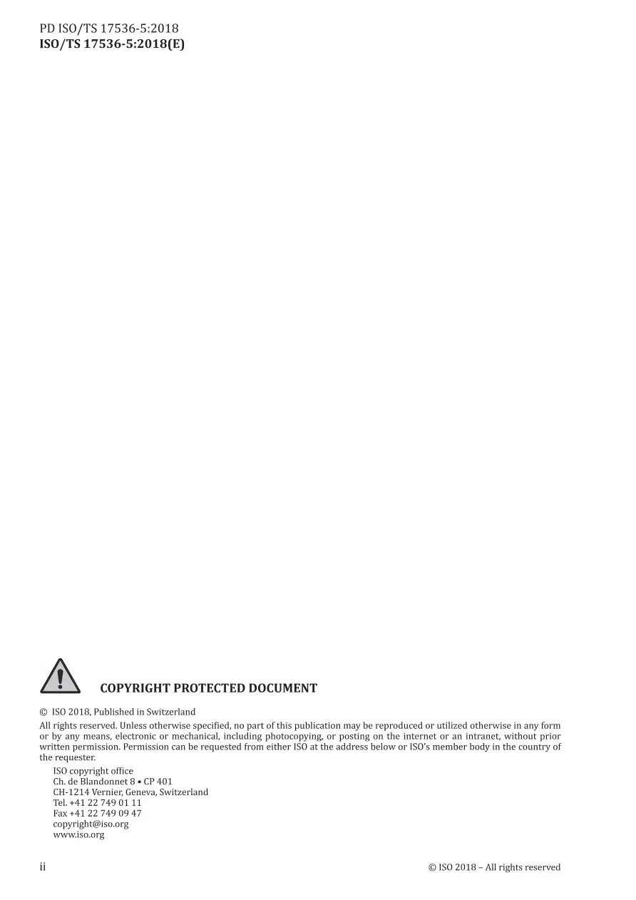 BS PD ISO/TS 17536-5:2018 BS PD ISO/TS 17536-5:2018 pdf