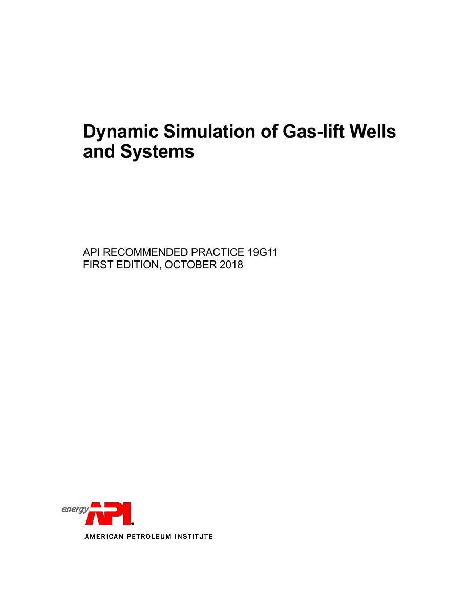 API RP 19G11 API RP 19G11 pdf
