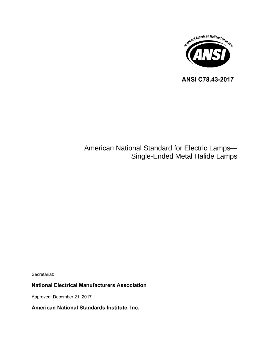 ANSI C78.43-2017 ANSI C78.43-2017 pdf