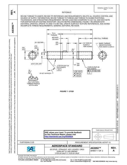 SAE AS3092A pdf