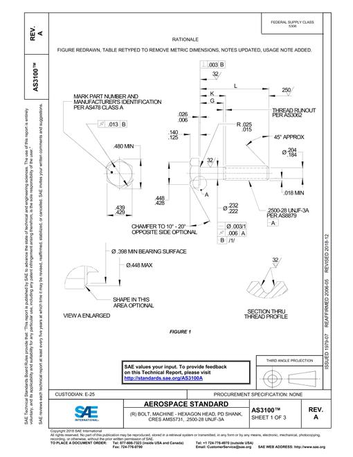 SAE AS3100A pdf